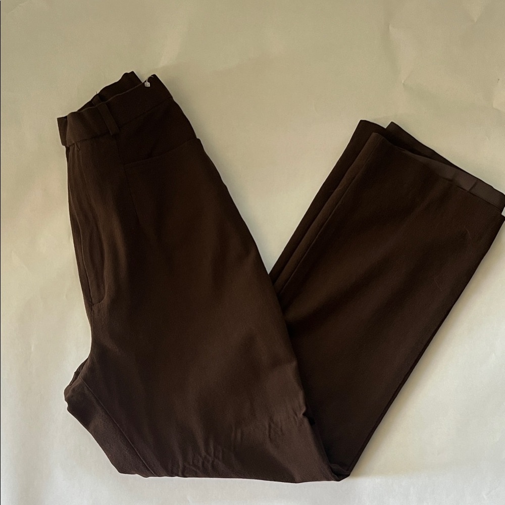 High waisted cinched ankle pants